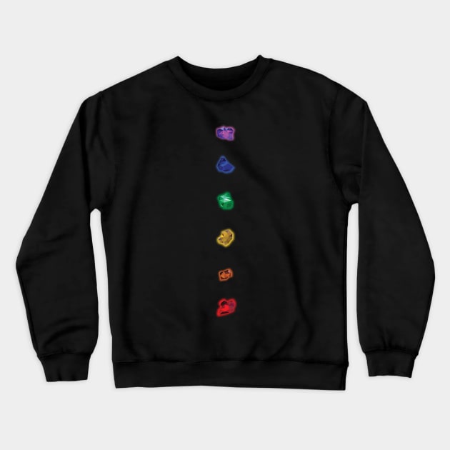 The infinity stones Crewneck Sweatshirt by rahalarts